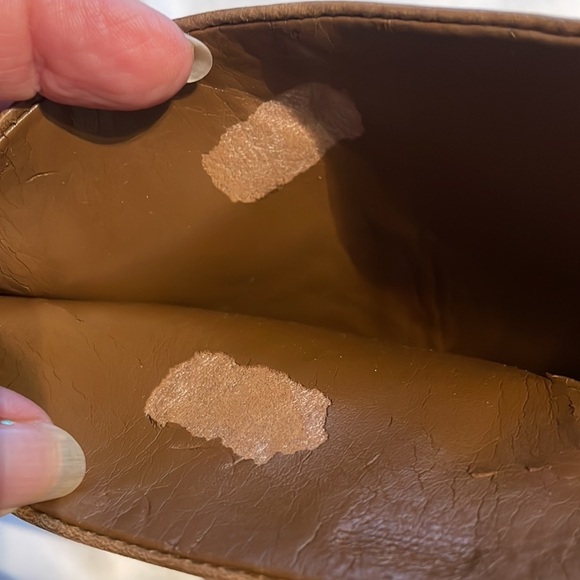 Ladies 9 West Olishao Tall Wedge Boots. Color Saddle - Picture 7 of 10